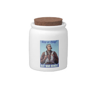 Black Aviators: U.S. WW2 Military Fighting Service Candy Jar
