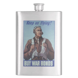 Black Aviators: U.S. WW2 Military Fighting Service Flask