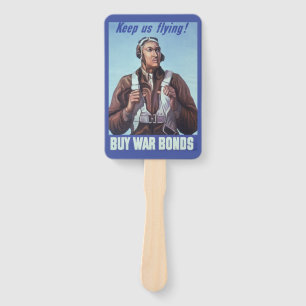 Black Aviators: U.S. WW2 Military Fighting Service Hand Fan