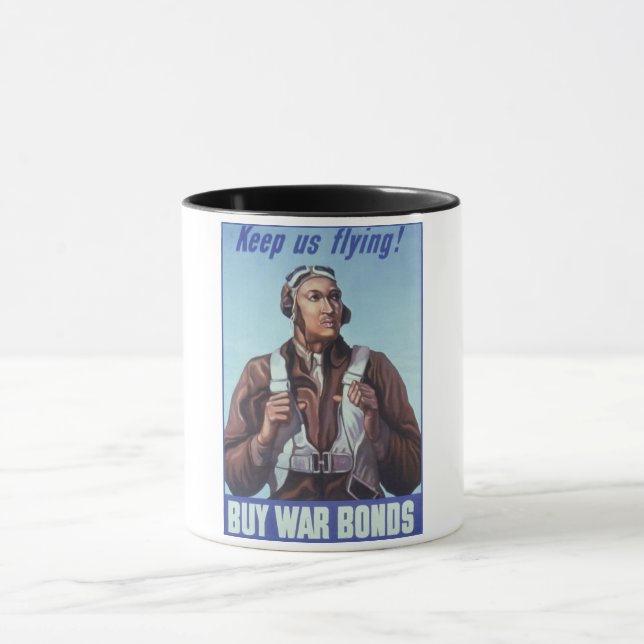 Black Aviators: U.S. WW2 Military Fighting Service Mug (Center)