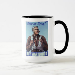 Black Aviators: U.S. WW2 Military Fighting Service Mug