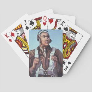 Black Aviators: U.S. WW2 Military Fighting Service Poker Cards