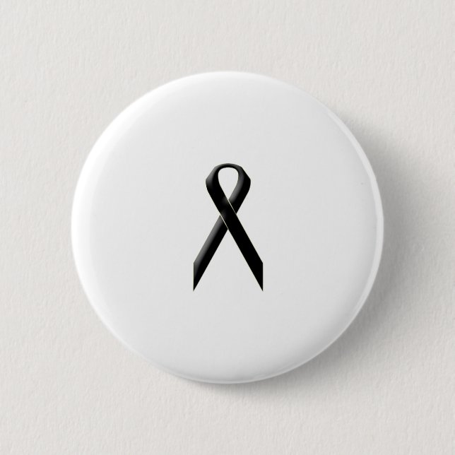 Black awareness ribbon button (Front)