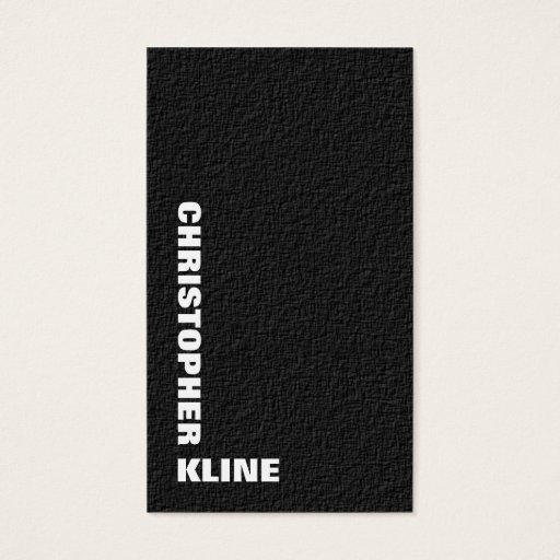 Customizable Black B101 Business Card