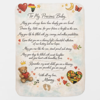 Black Babies Born in February to Blac baby blanket