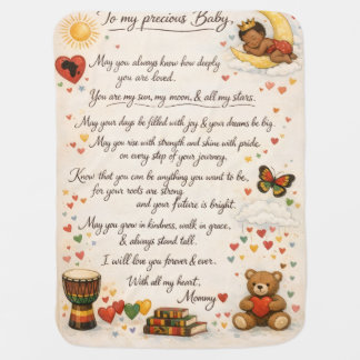 Black Baby Alert! Celebrating Black H baby blanket