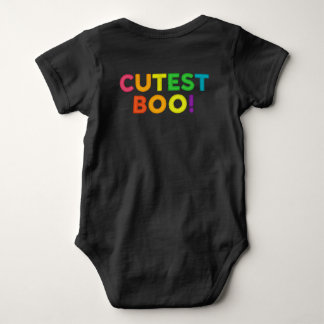 Black Baby Body 100 % cotton - Rainbow Kitten Baby Bodysuit