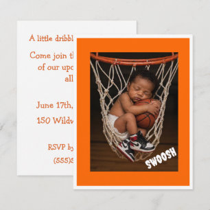Black Baby Dribbler Shower Digital Download  Invitation