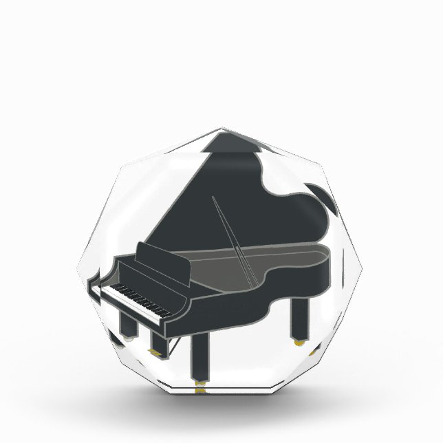 Black Baby Grand Piano Recital Award (Front)