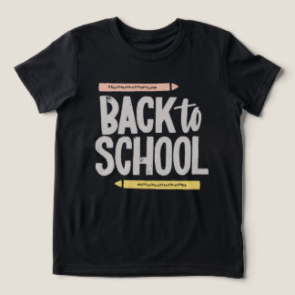 Black Back To School Boys Girls T Shirt Clothing