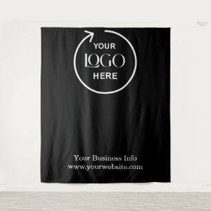 Black Backdrop – Custom Business Event Logo