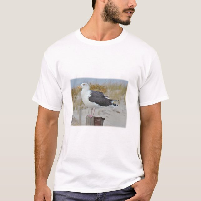 Black Backed Gull Seagull Series T-Shirt (Front)