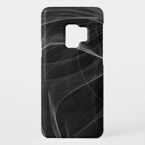 BLACK BACKGROUND AND DELICATE LIGHT BRUSHSTROKES Case_Mate SAMSUNG GALAXY S9 CASE