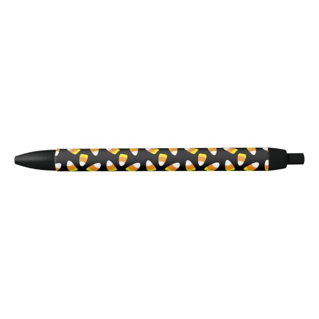 Black Background Candy Corn Pattern Pen (Front)