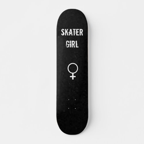 Black Background Female Symbol Skater Girl Skateboard