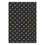 Black Background with Gold Fleur de Lis Tissue Paper