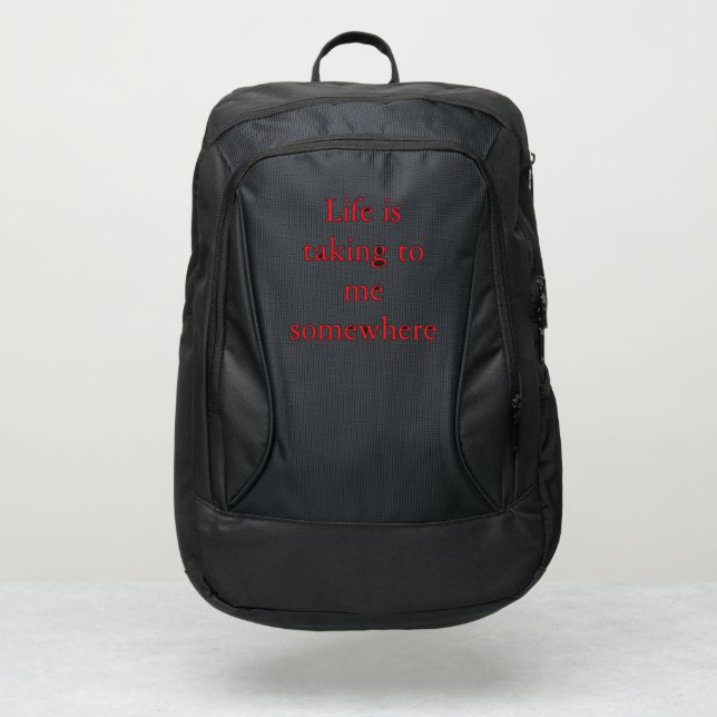 Black backpack (Front)