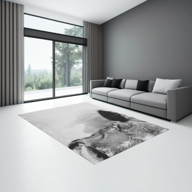 Black Baldie Rug (Insitu (Indoor 3))