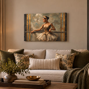Black Ballerina 36x24 Acrylic Wall Art