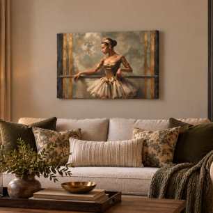 Black Ballerina 36x24 Gallery Wrap
