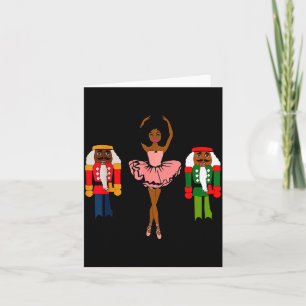 Black Ballerina Christmas Black Nutcracker Xmas Af Card