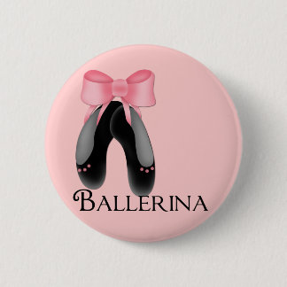 Black Ballerina Slippers 2 Button