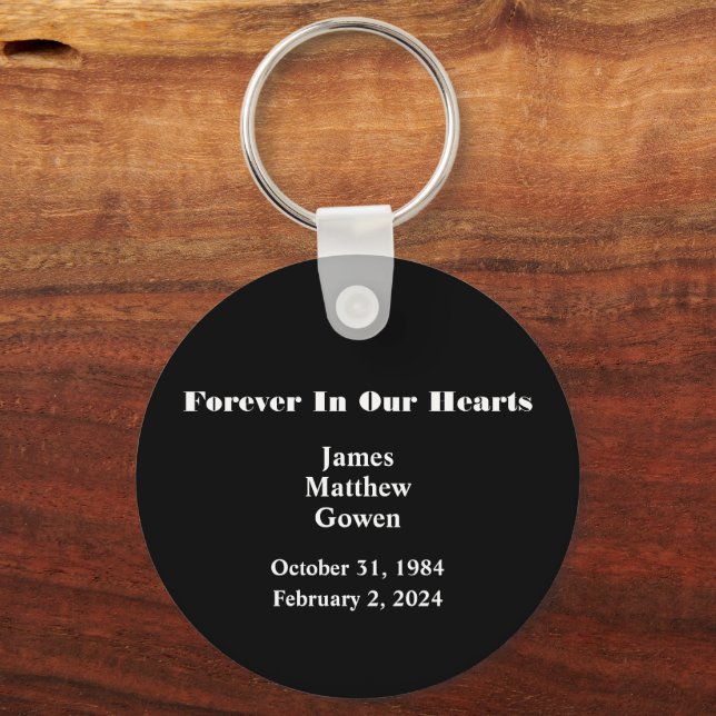 Black Balloon Day Overdose Awareness Addition  Keychain (Back)