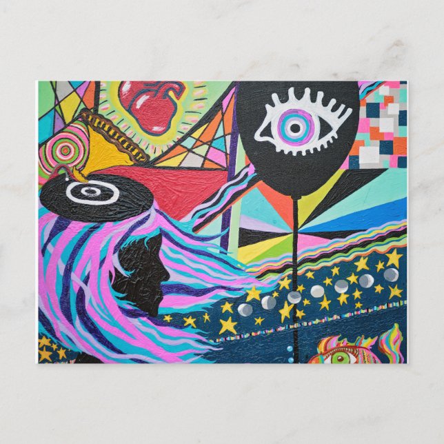 Black Balloon Postcard (Front)