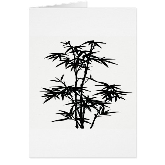 Black Bamboo Silhouette Cards (Front)