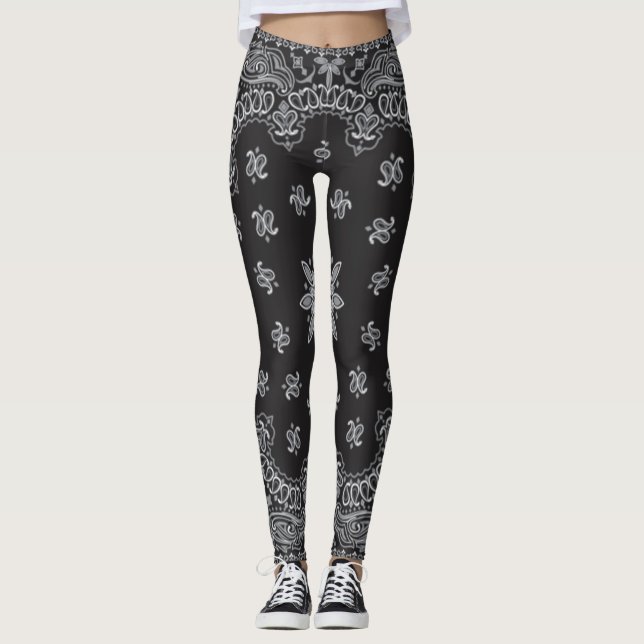black bandana leggings (Front)