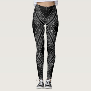 Black Bandana Too Leggings