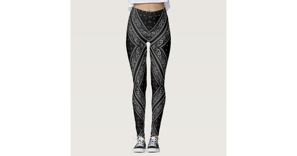 Black Bandana Leggings