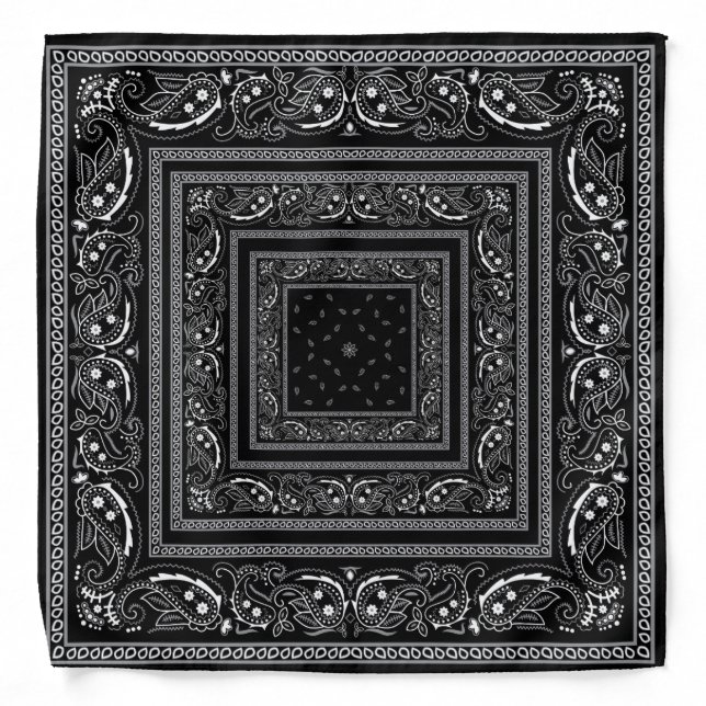 Black Bandanarama Bandana (Front)