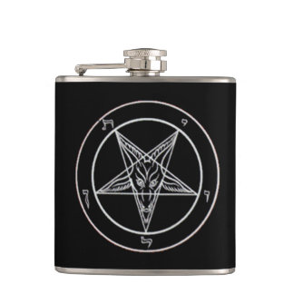 Black Baphomet Flask