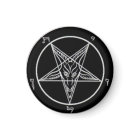 Black Baphomet Large Magnet