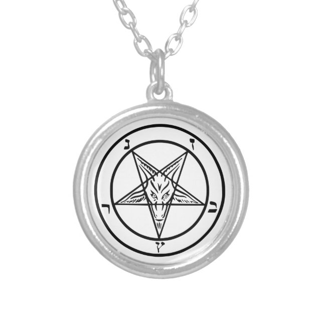 Black Baphomet Necklace (Front)