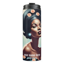 BLACK BARBI DOLL VINTAGE ART 1940'S FLOWERS