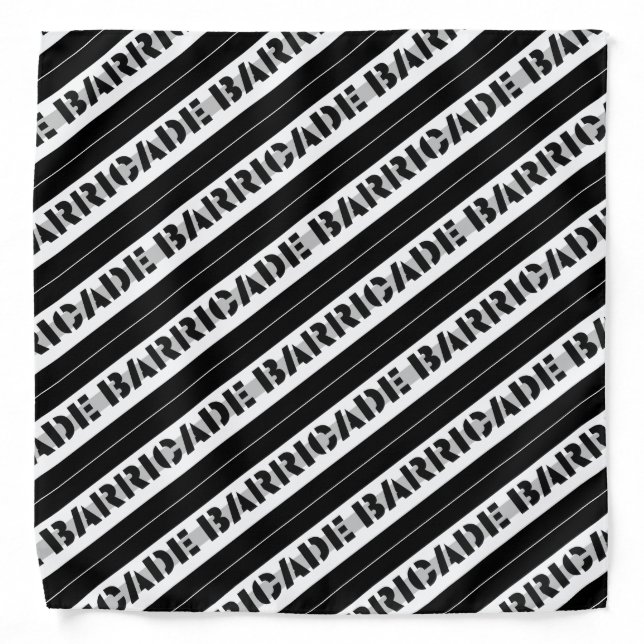 Black Barricade Bandana (Front)