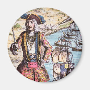 Black Bart Color Portrait Magnet