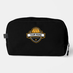 Black Basketball Shield Dopp Kit
