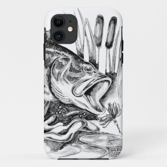 Black bass Case-Mate iPhone case (Back)