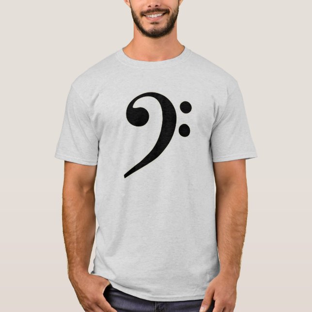 Black Bass Clef T-Shirt (Front)