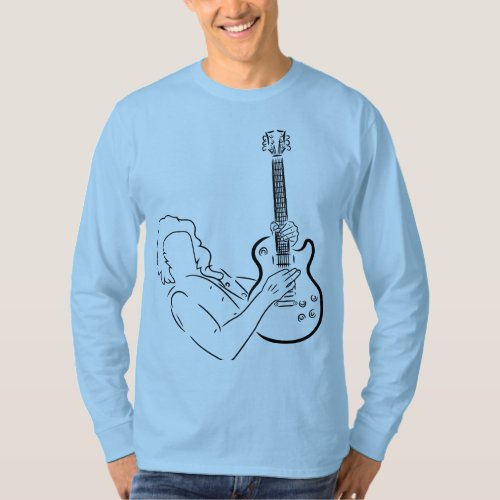 Black bass guitar String instrument Guitarist T_Shirt