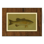 Black Bass on a Green Background (Front Horizontal)