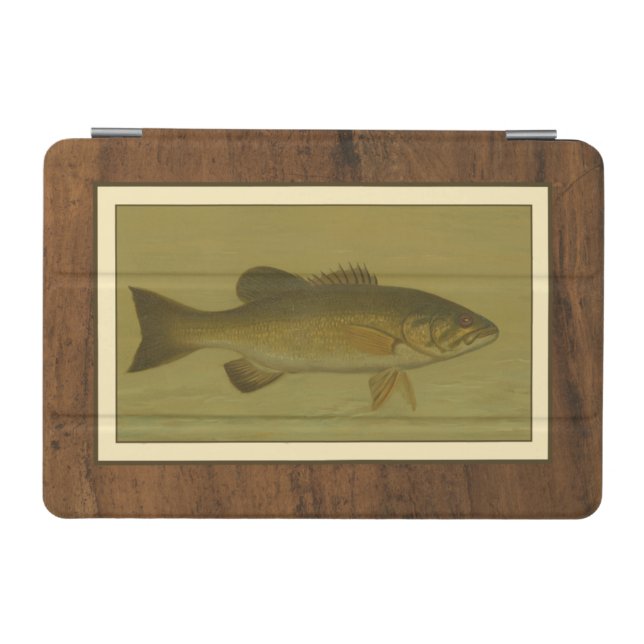 Black Bass on a Green Background iPad Mini Cover (Horizontal)