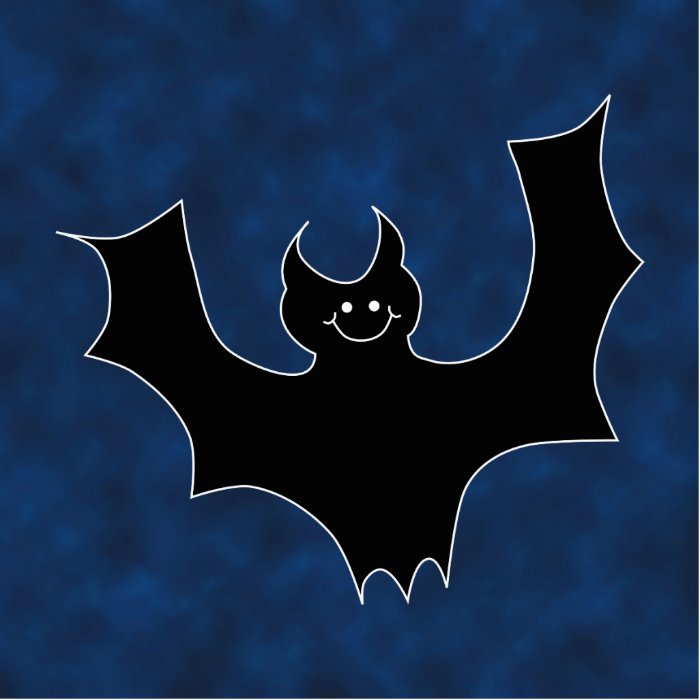 Black Bat Cartoon Cut Outs