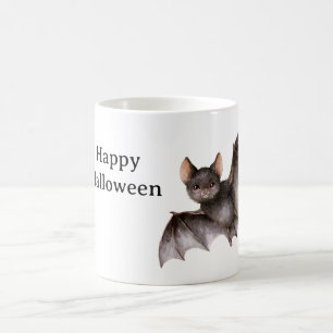 Black Bat Halloween Coffee Mug
