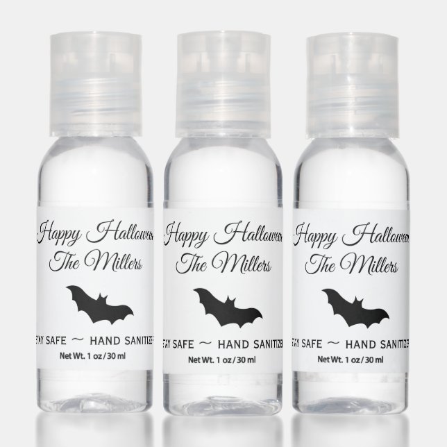 Black Bat Halloween Hand Sanitizer (Set)