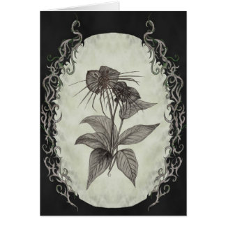 Black Bat Plant Card