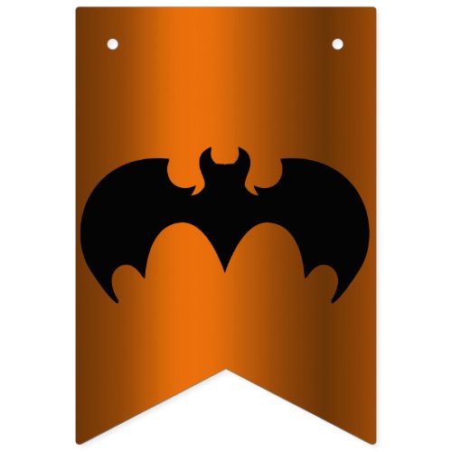 Black Bats Halloween Bunting Flags